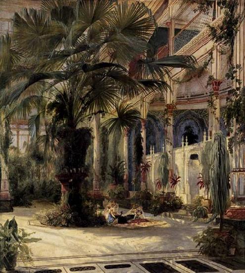 Karl Blechen In the Palm House in Potsdam Germany oil painting art